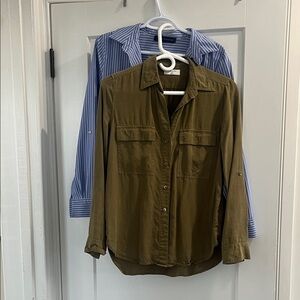 Babaton Olive Bliuse and Blue Tommy Hilfiger Blouses